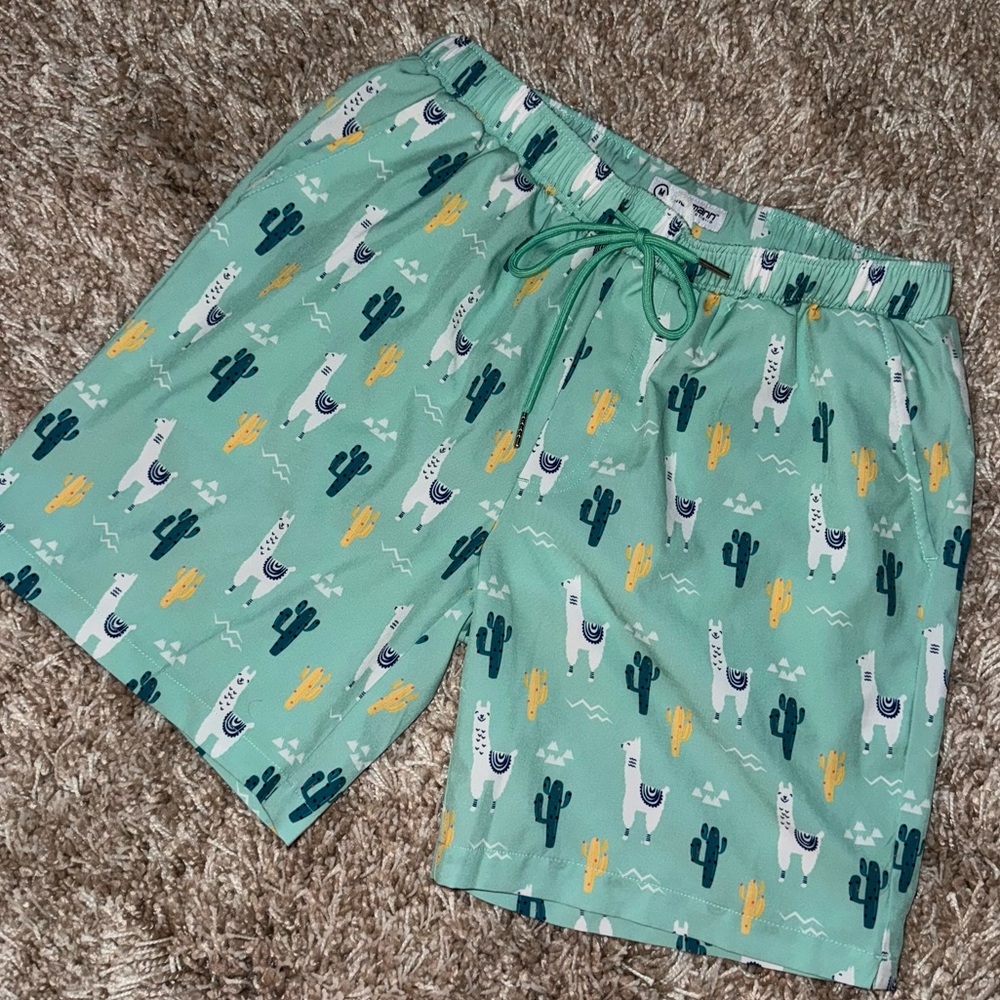 Mosmann Australia Swim Trunks - Size M - Llamas and Cacti